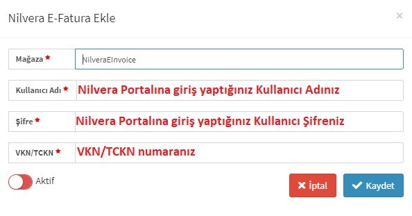 Nilvera Entegrasyonu