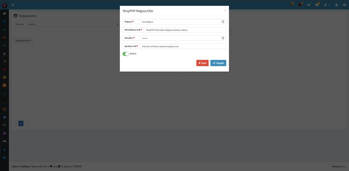 ShopPHP Api Bilgisi Almak_| PraPazar Api Almak