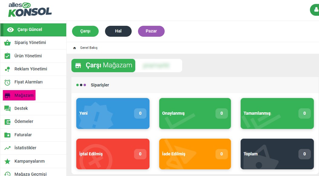 Ipsizcambaz için  Api Anahtarı Alma