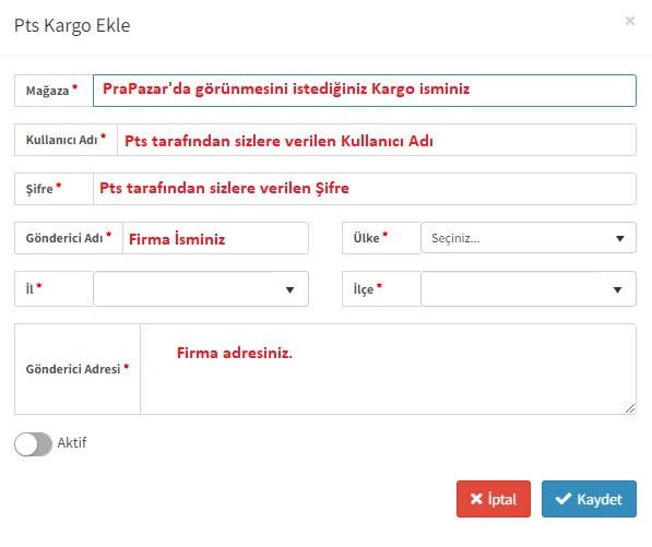 pts kargo