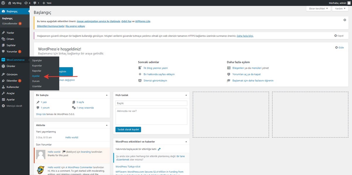 WooCommerce Api Anahtarı Oluşturma ve Prapazar'a Bağlama