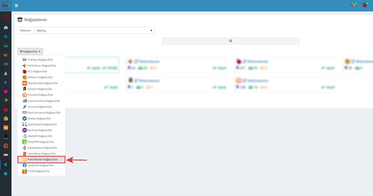 Platin Market Api Anahtarı Alma