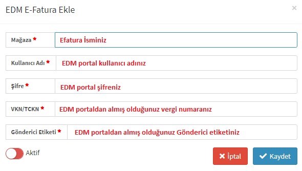 EDM E-Fatura Entegrasyonu Nasıl Yapılır?