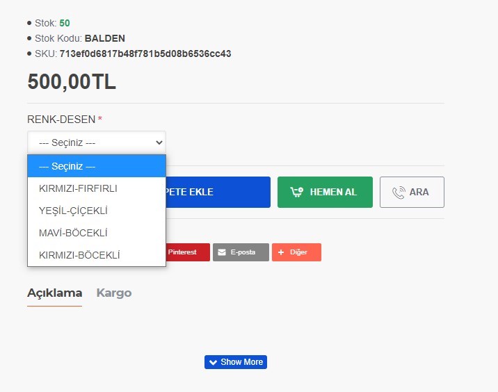 opencart entegrasyonu