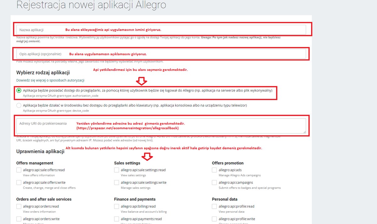 Allegro Entegrasyonu Nasıl Yapılır
