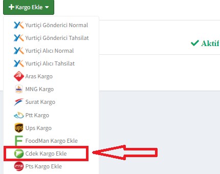 Cdek Entegrasyonu