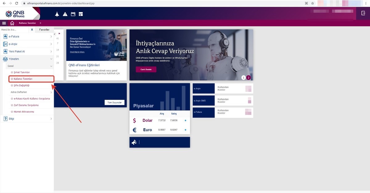 QNB E-Finans Entegrasyonu Nasıl Yapılır