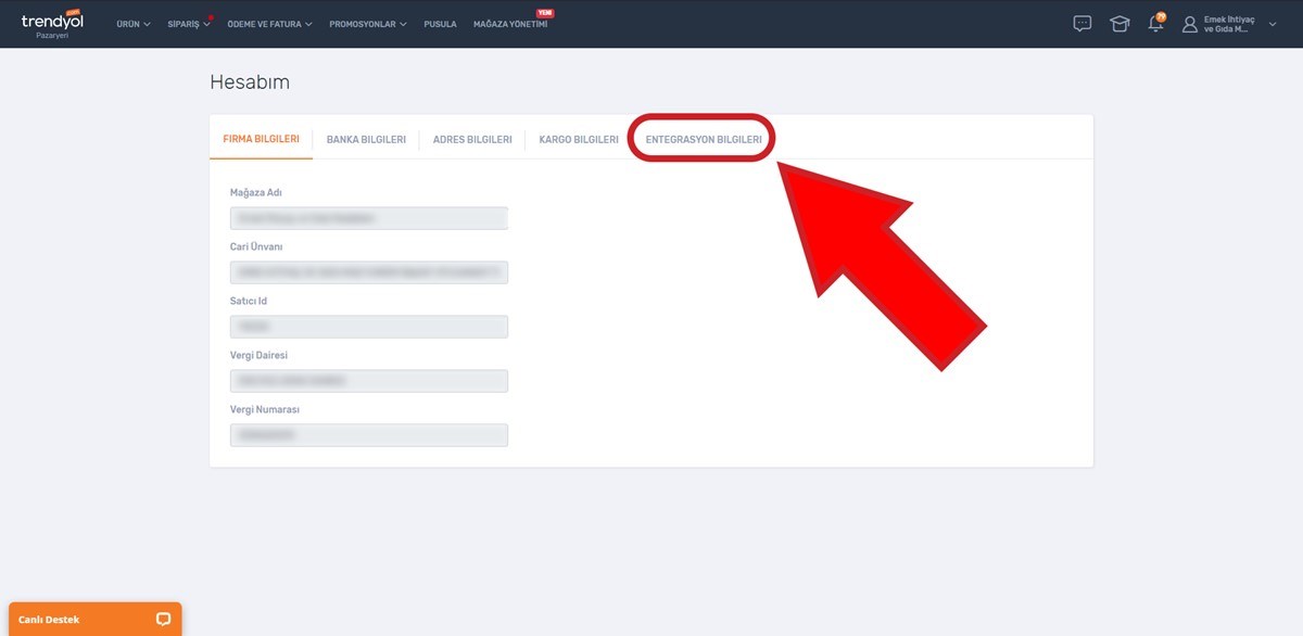 Trendyol Api Bilgileri Nasıl Alınır?