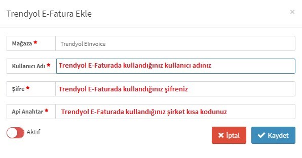 Trendyol E-Fatura Entegrasyonu Nasıl Yapılır?