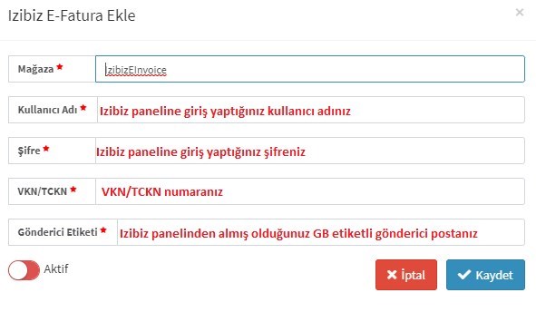 İzibiz E-Fatura Entegrasyonu Nasıl Yapılır?