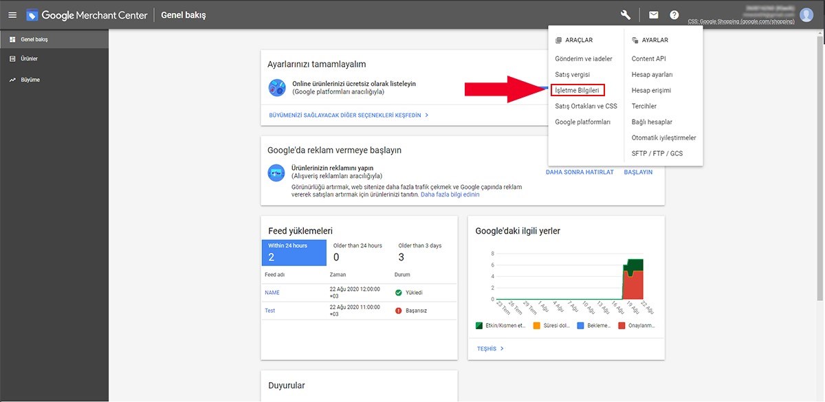 Google Merchant Entegrasyonu Nasıl Yapılır