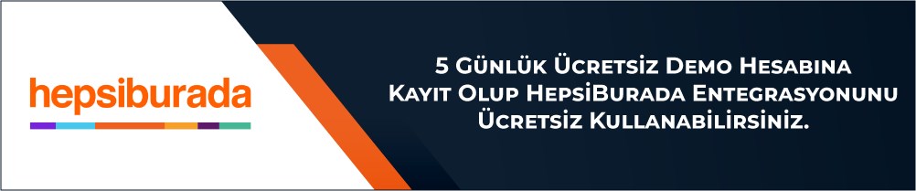 hepsiburada entegrasyonu ücretsiz dene